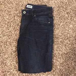 Express Slim Straight Dark Wash Jeans